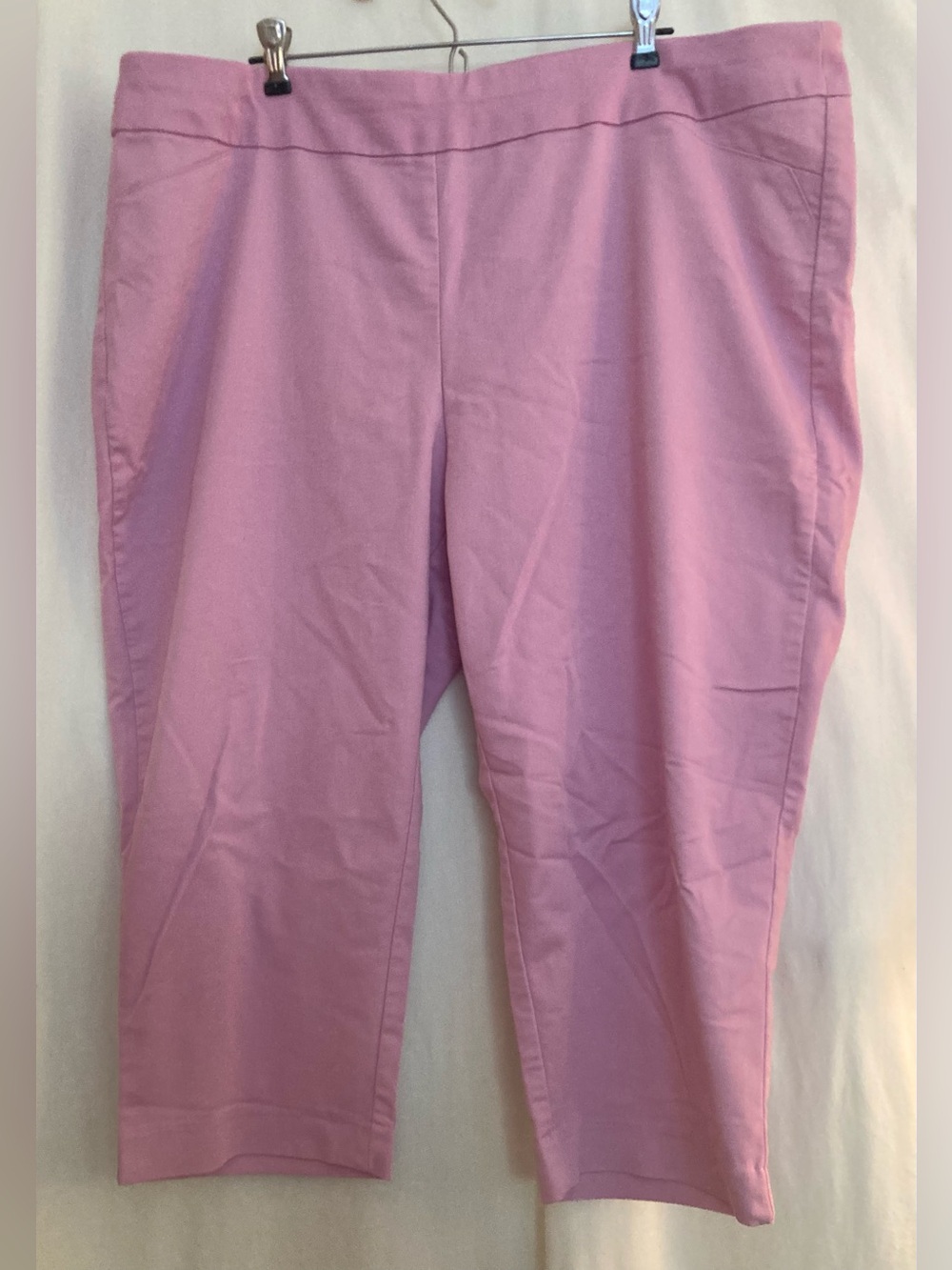 croft & barrow Pink Pull On Capris Stretch Size 20W